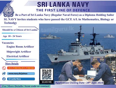 Sri Lanka Navy Job Vacancies 2023
